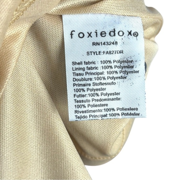 FOXIE DOX CARMELLA BLUE FLORAL PLEATED LACE MINI DRESS - Picture 14 of 14